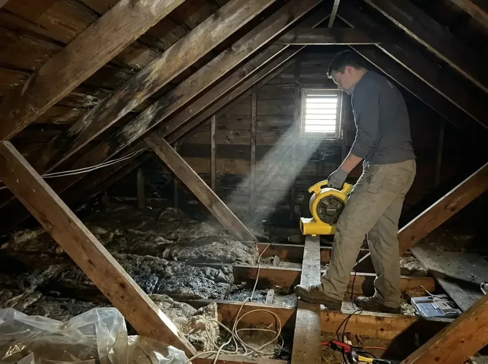 attic-water-damage-drying-proc-007 — frequently asked questions, Emergency Water Extraction & 24/7 Flood Response in Meridia…